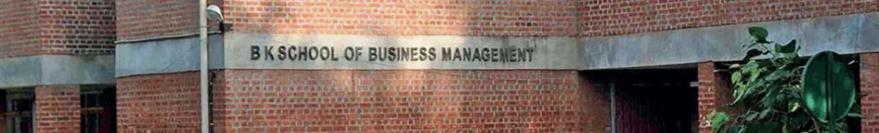 B.K. School of Professional and Management Studies Banner