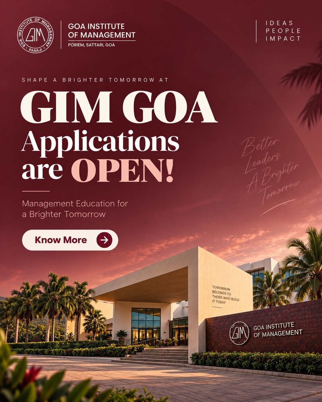 Apply for GIM Goa Admission 2027