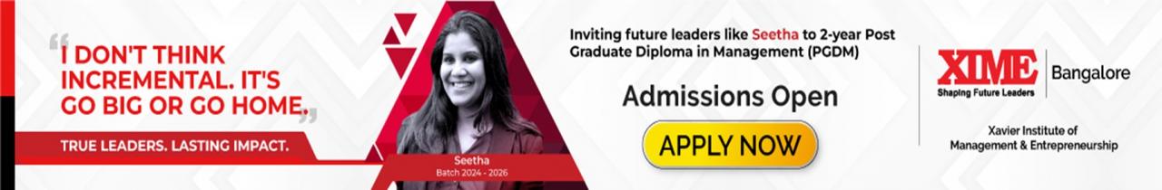 XIME Bangalore Banner