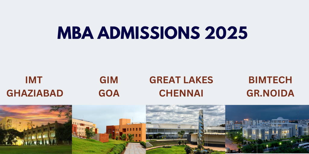 MICA, IMI, IMT, TAPMI Admissions 2025
