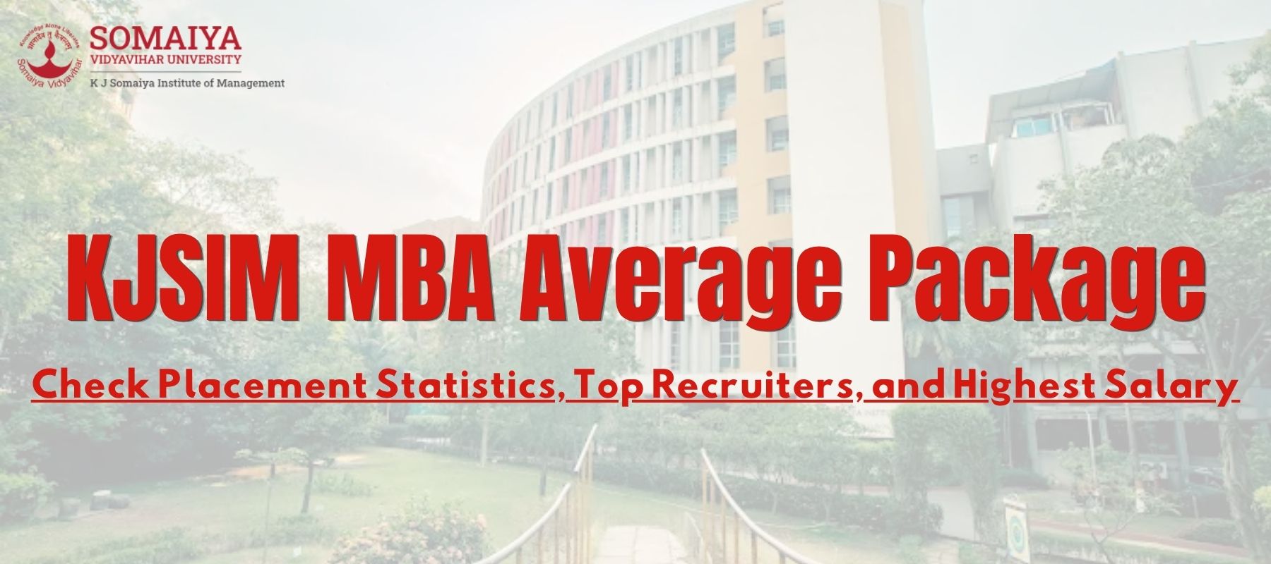 KJ Somaiya MBA Placements 2025