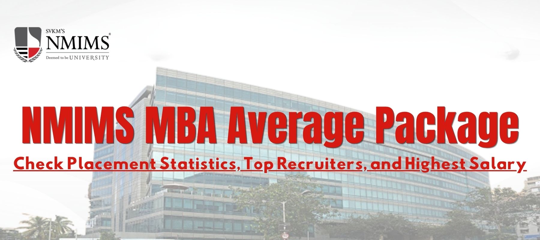 NMIMS MBA Average Package