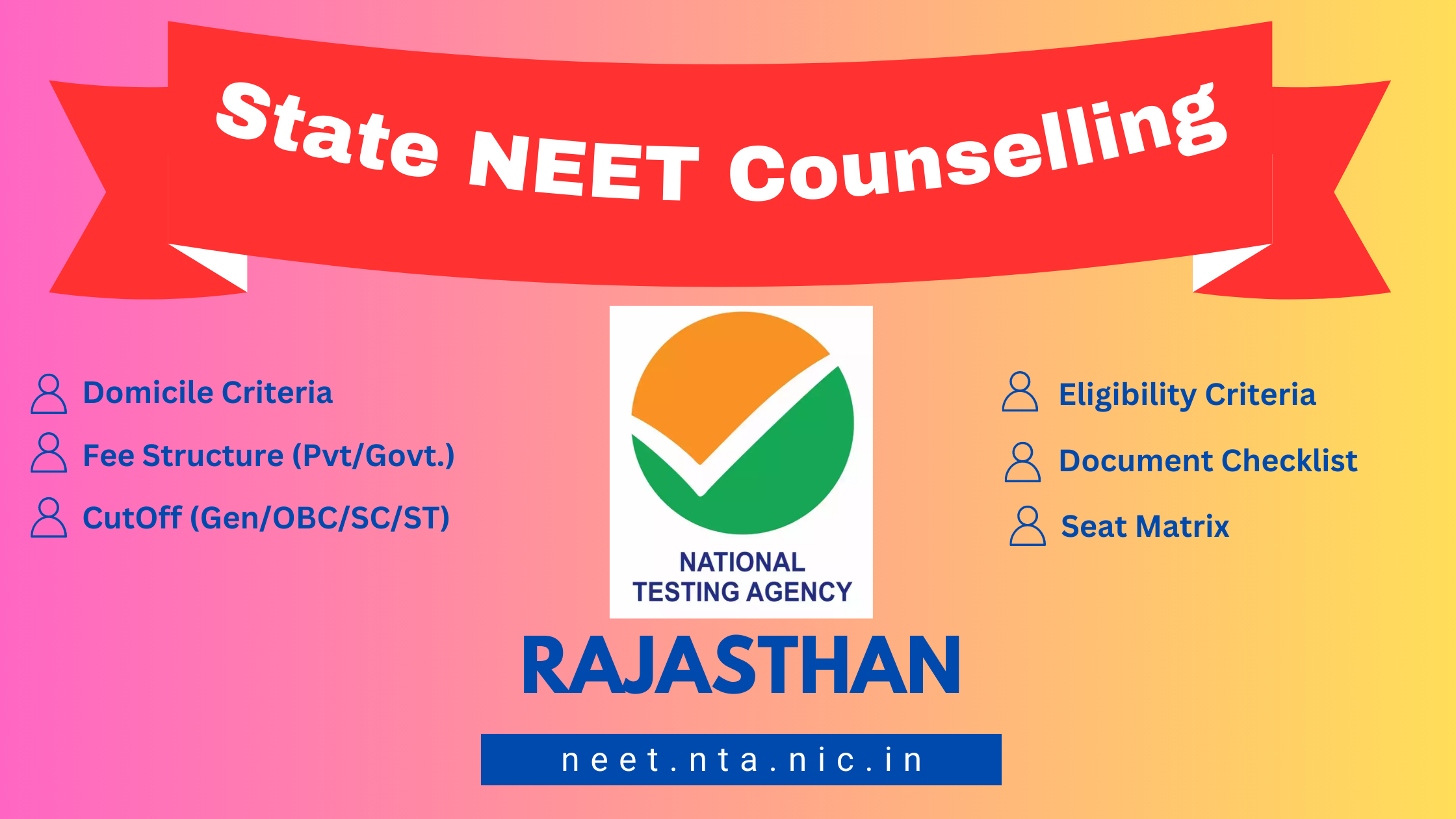 You are currently viewing Rajasthan NEET UG Counselling 2023 : Schedule, Documentation, Counselling Process